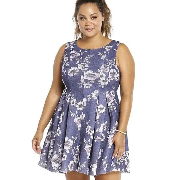 sachin and babi light blue dress Floral Dresses main image 1